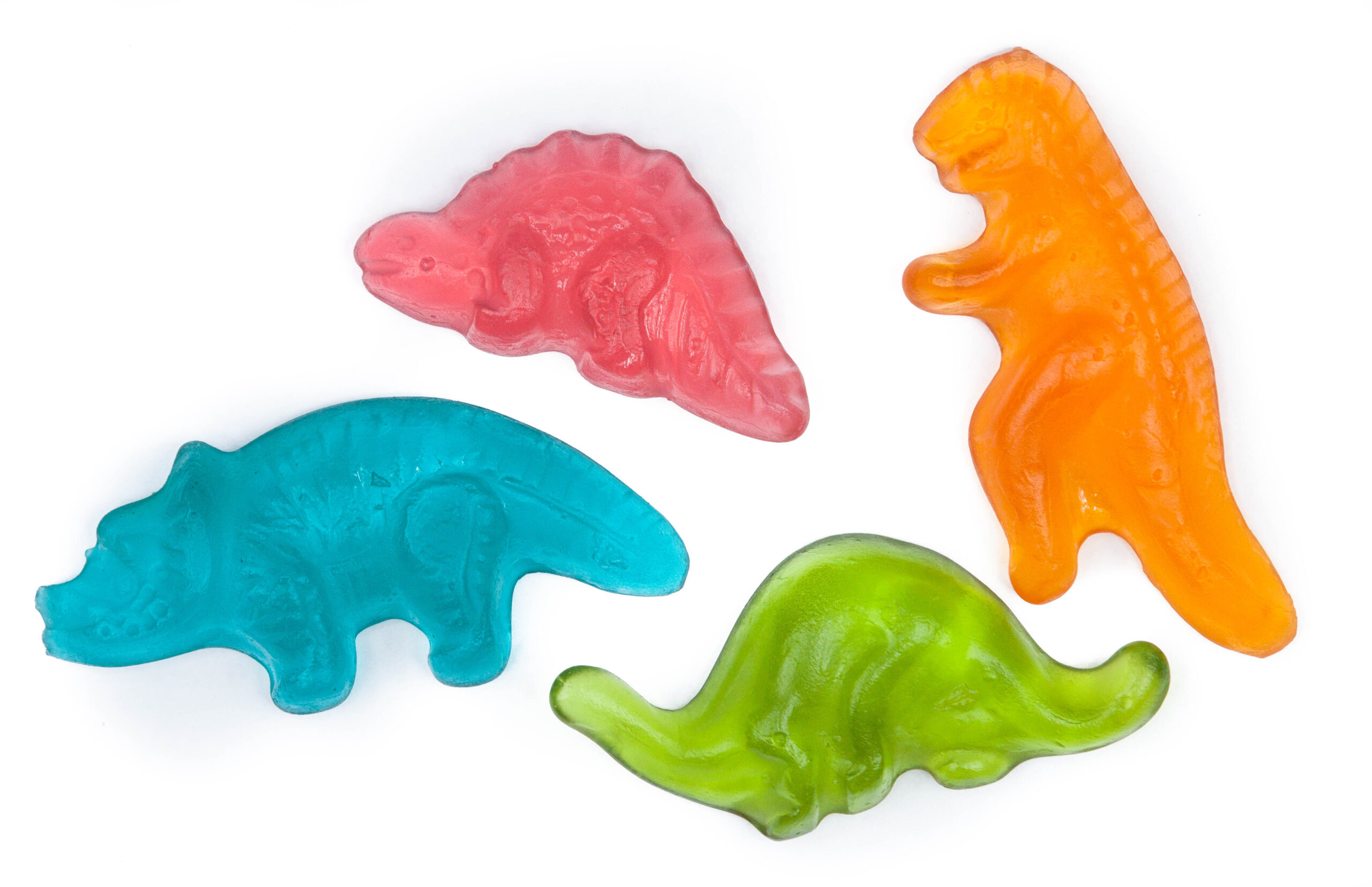 Dinosaurs shaped gummies